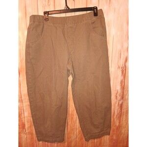 Universal Thread Brown Taper Crop Pull-on Pants Sz XL